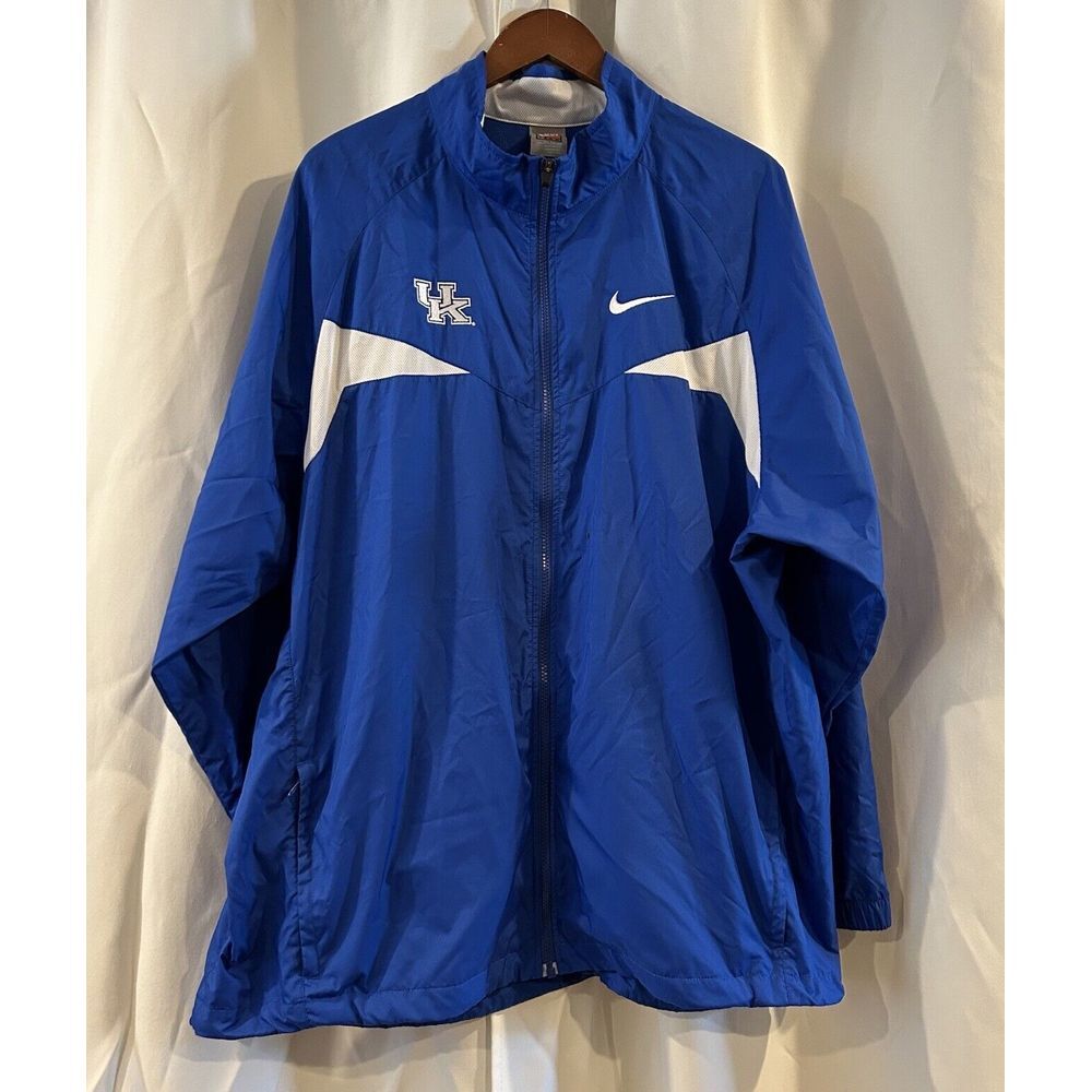 Nike UK University Of Kentucky Wildcats Men's Blue Full Zip Jacket‎ Size 2X